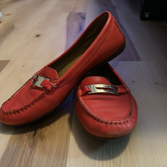 Classic Red Coach Slip Ons - Picture 2 of 7